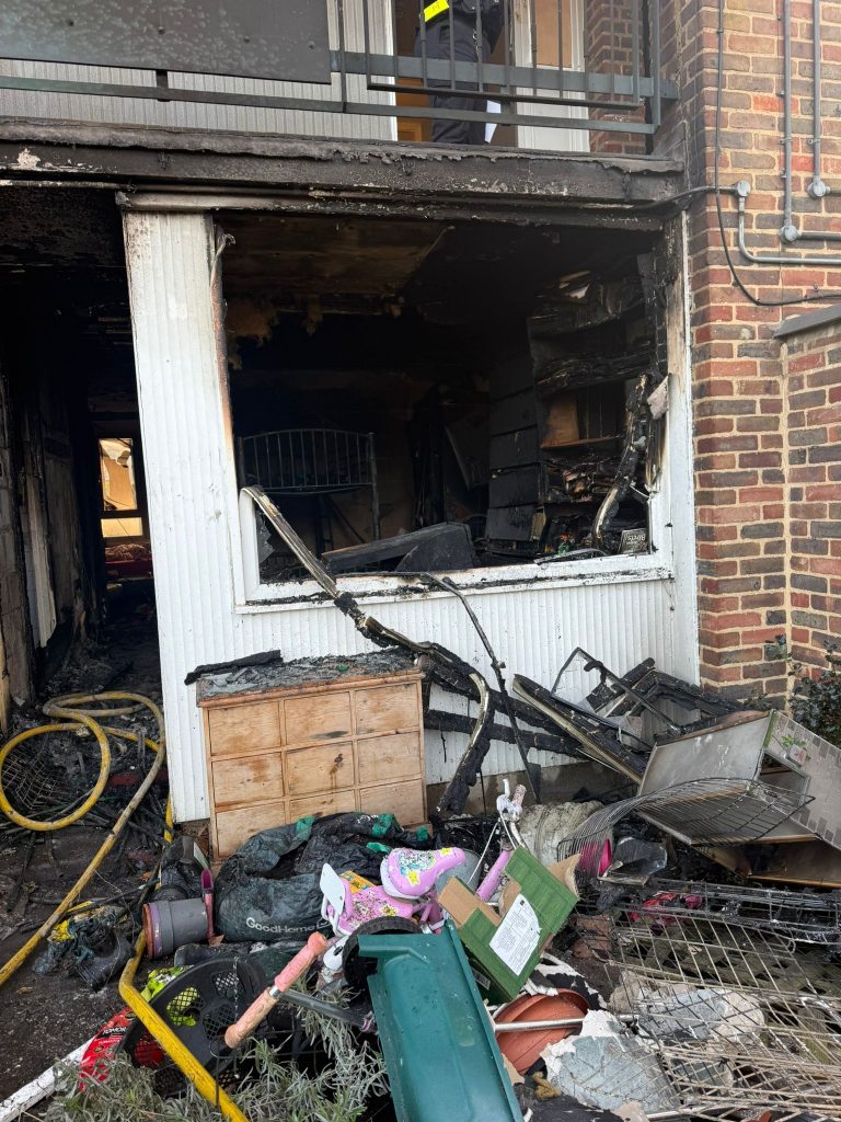 Families fled homes as fire ripped through flat at Easter