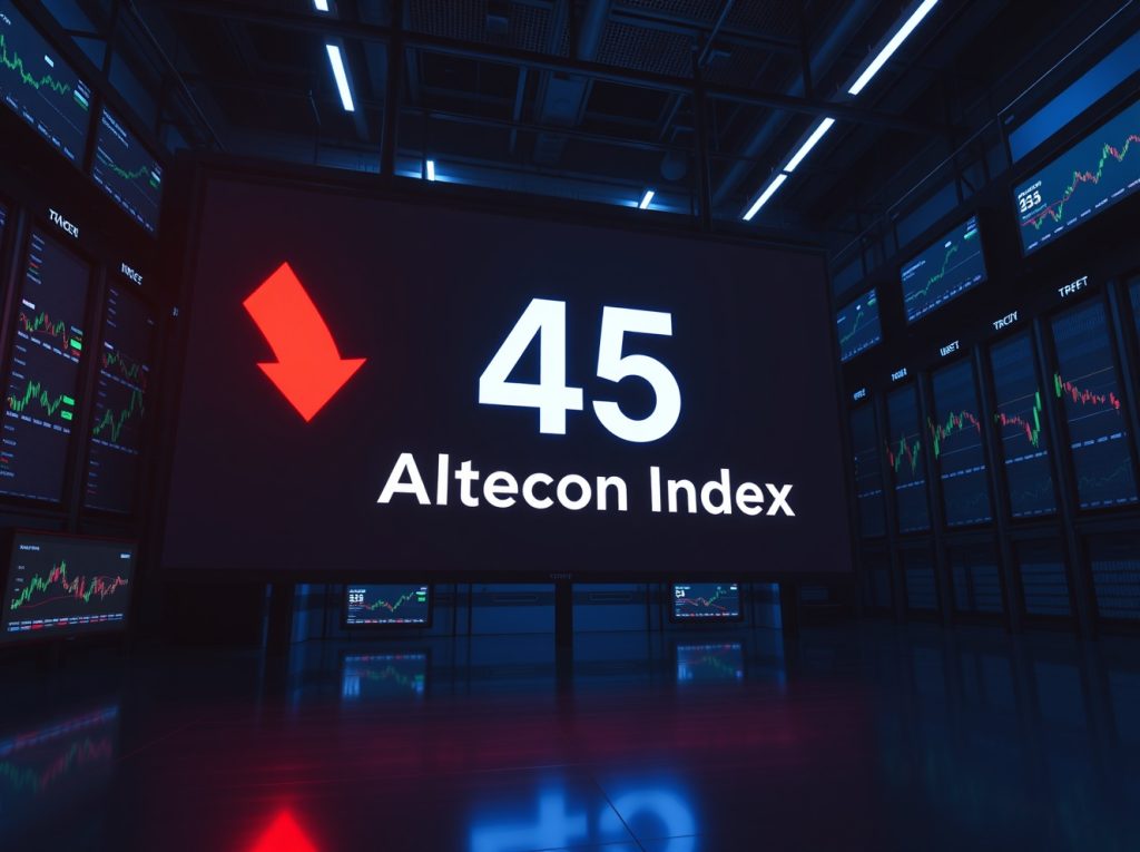 Altcoin Season Index Falls To 45, Signaling Return Of Bitcoin Dominance