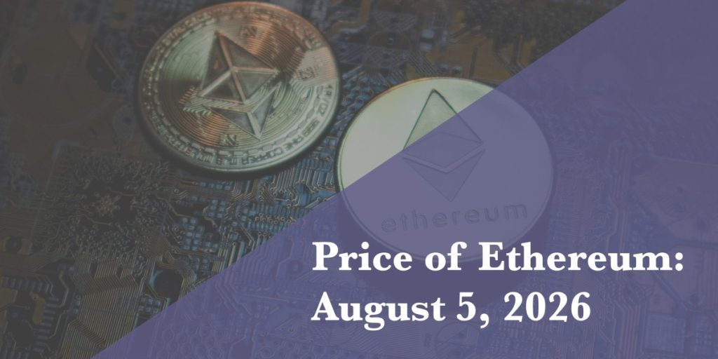 Current price of Ethereum for Aug. 6, 2026