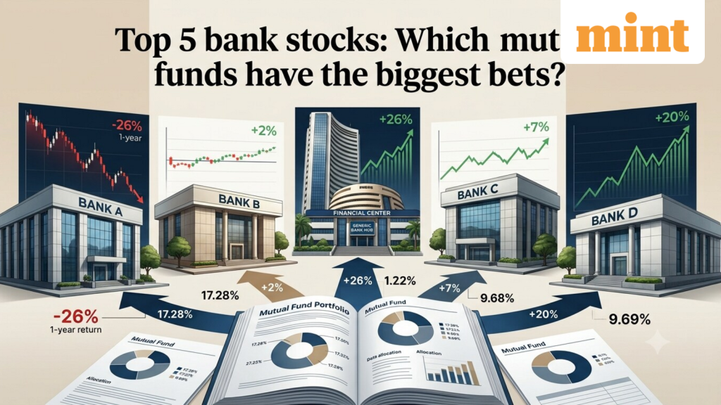HDFC Bank fell 26% in the last 1 year while SBI gained: Which mutual funds are betting big on the top 5 lenders?